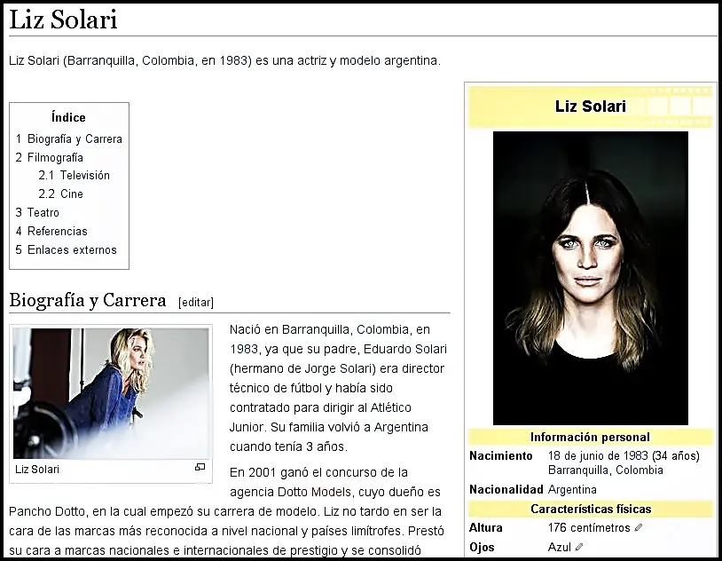 Liz Solari no soy colombiana, tengo sangre argentina