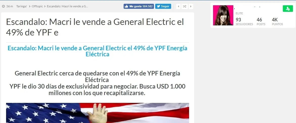 Nueva Opereta Kuka - Macri vendio YPF? Desmentido