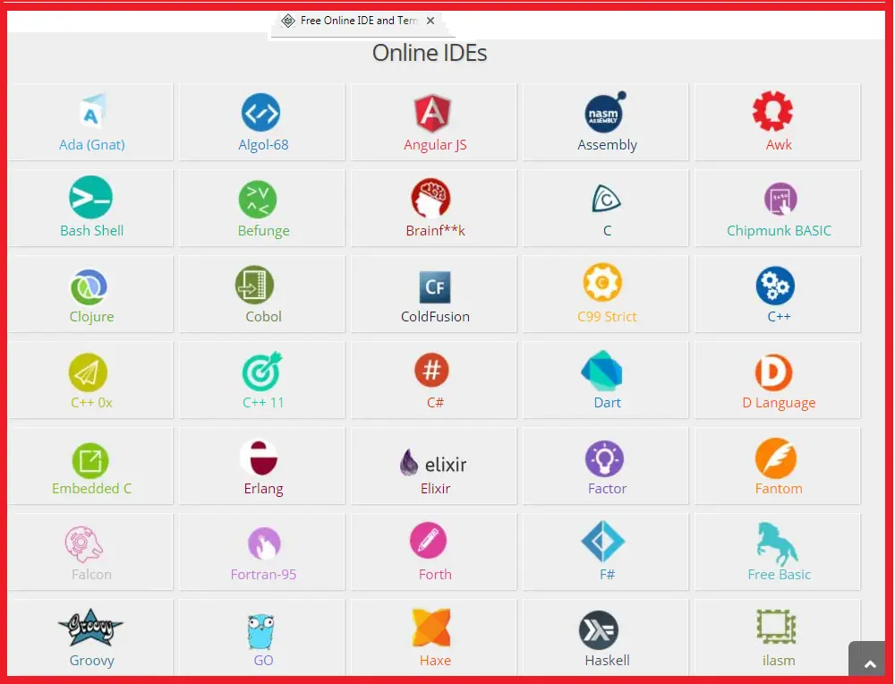 2 compiladores para lenguajes [online y gratis]