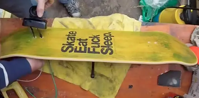 Miren lo que fabrique con un skate top post