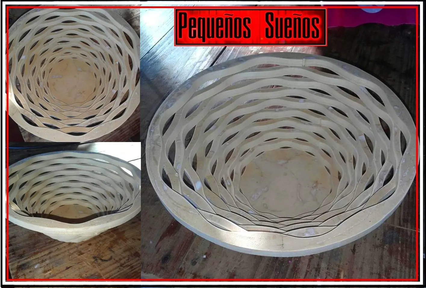 Maceta calada en MDF