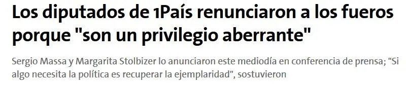 A los ciber K: diputados renuncian a sus fueros. Los K no.