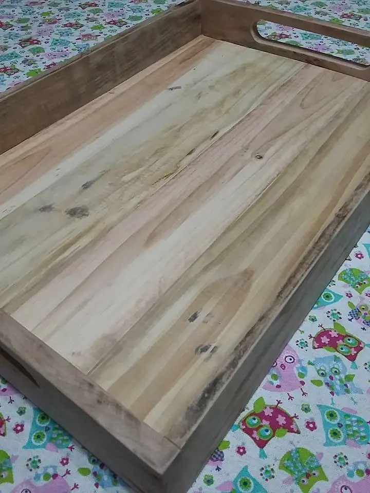 Bandejas de madera de desayuno, las hago yo