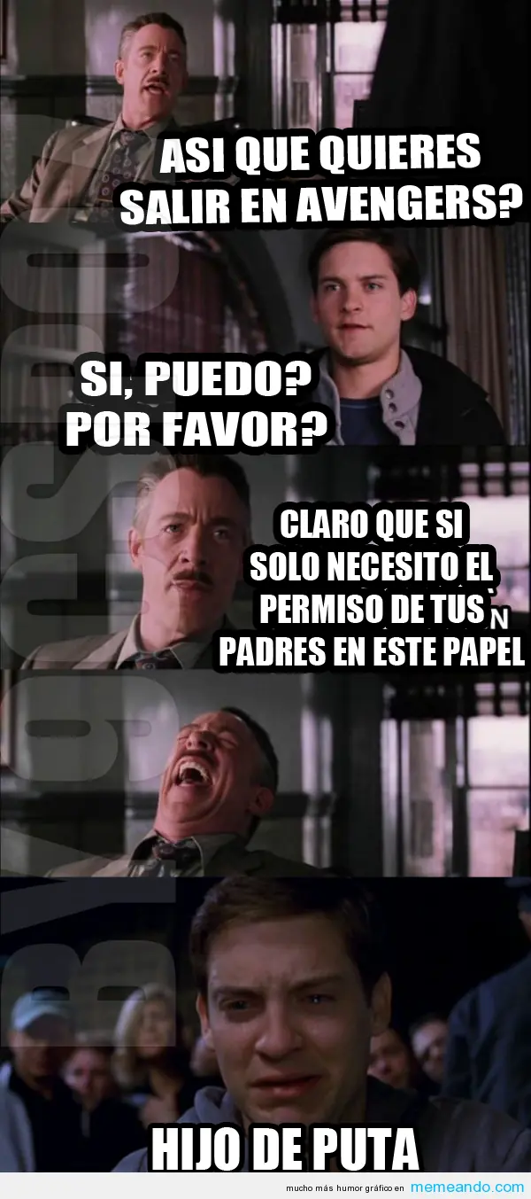 (Meme)Spiderman años 60 y otros español.