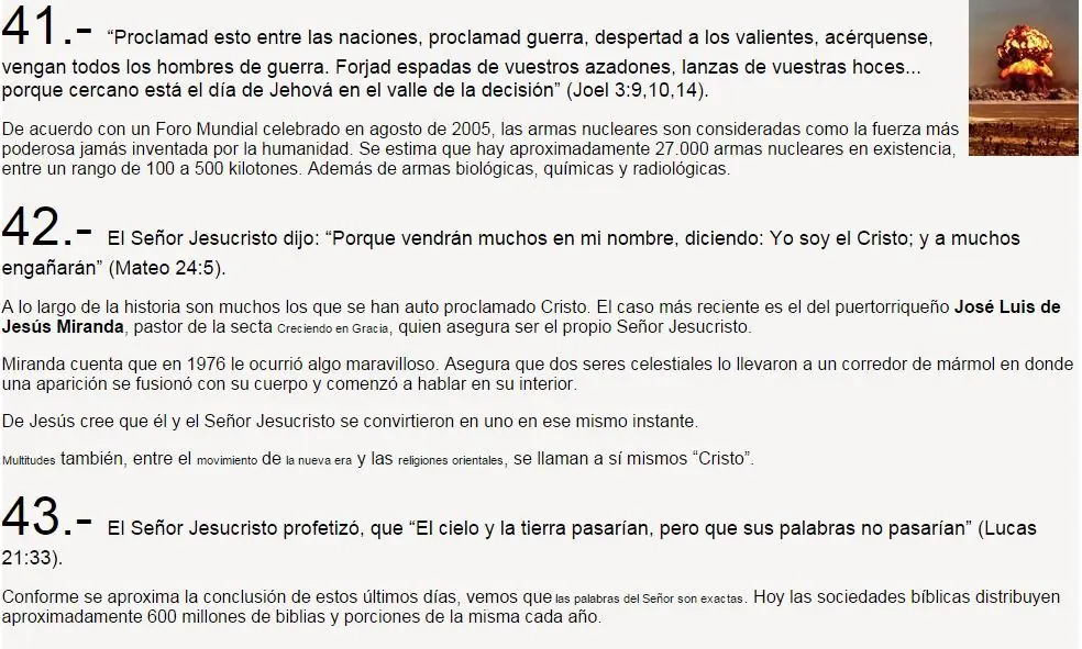 44 señales que demuestran que estamos en los tiempos del fin