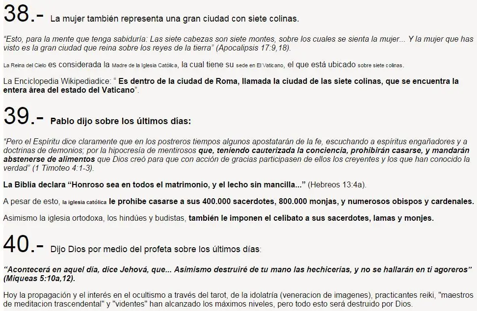 senales antes del fin