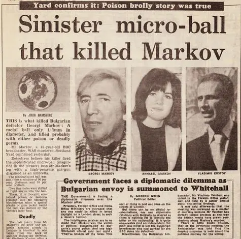 El cruel asesinato del novelista bulgaro Gueorgui Markov