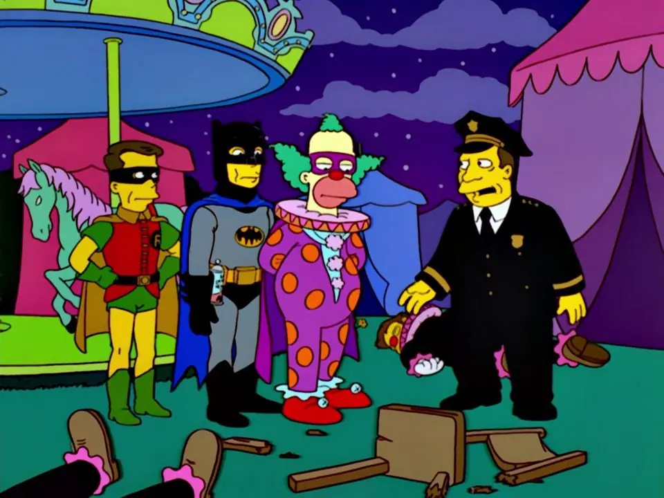 Los Simpsons representando películas y series.
