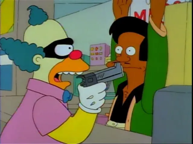 Los Simpsons representando películas y series.