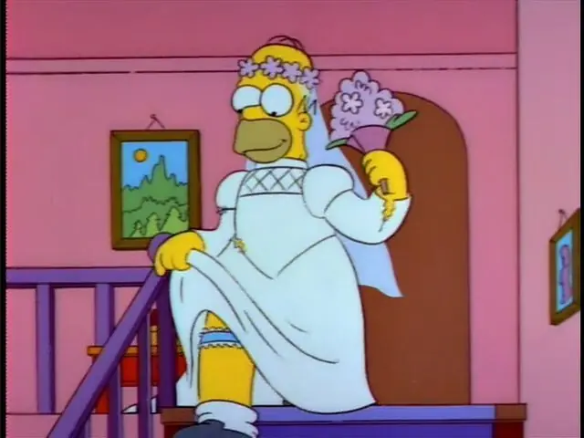 Los Simpsons representando películas y series.