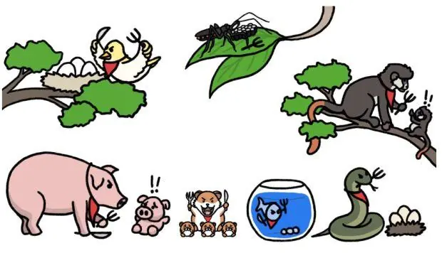 ¿Por qué algunos animales engullen a sus crías?