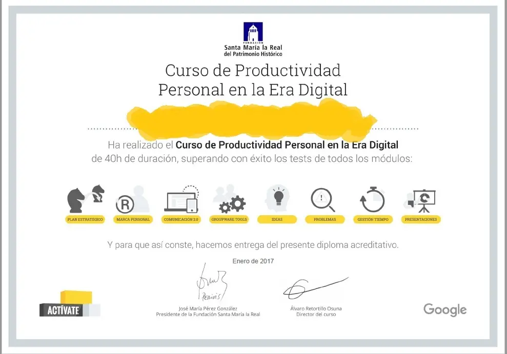 Cursos gratis y + en plataforma "Actívate" de Google