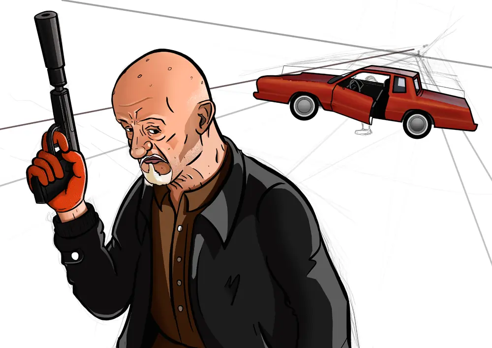 Mike de Breaking Bad: Dibujo propio