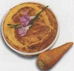 Budín soufflé de zanahorias y ricota en microondas