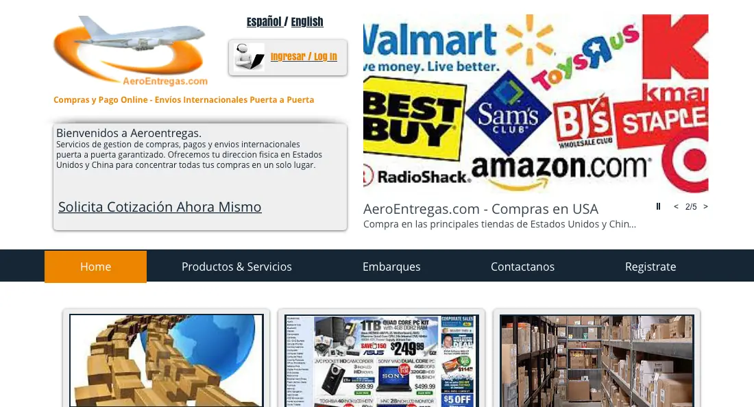 Experiencia positiva de compras con Aeroentregas