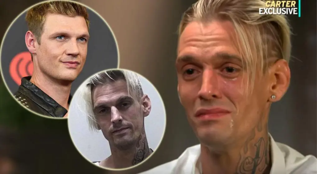 Aaron Carter rompe en llanto