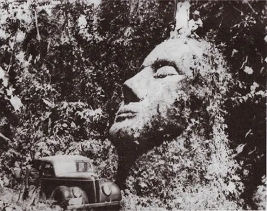 La cabeza de piedra de Guatemala