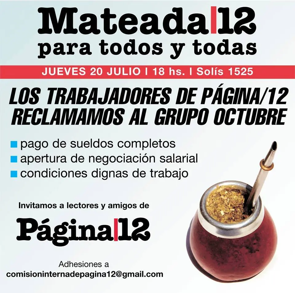 Página 12, en crisis