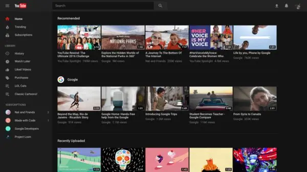 Como acceder al nuevo YModo oscuroY de YouTube