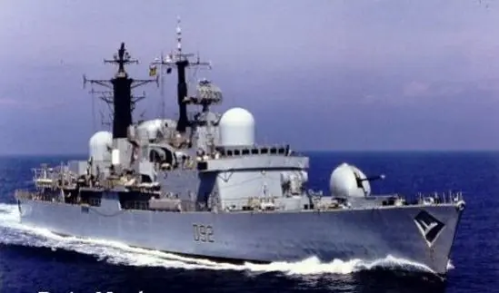 Los cañones de 155 en Malvinas.