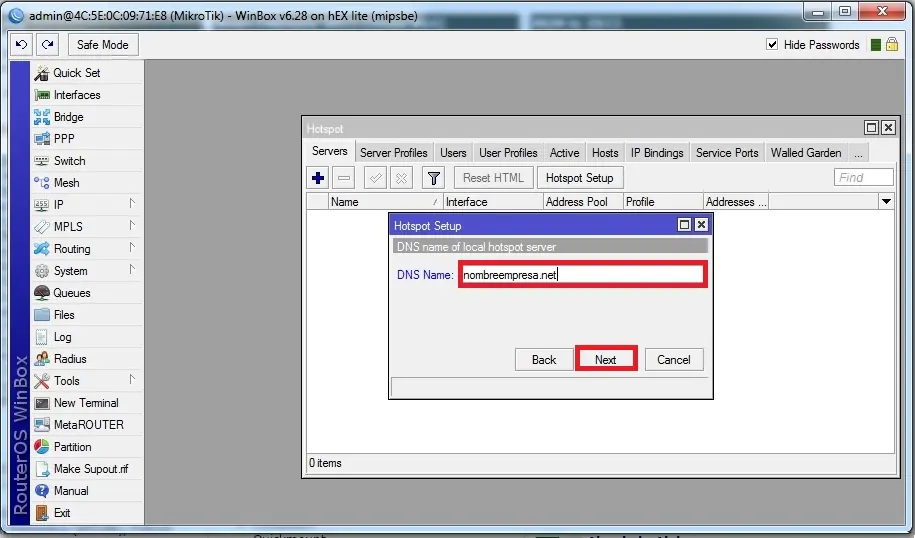 configurar mikrotik