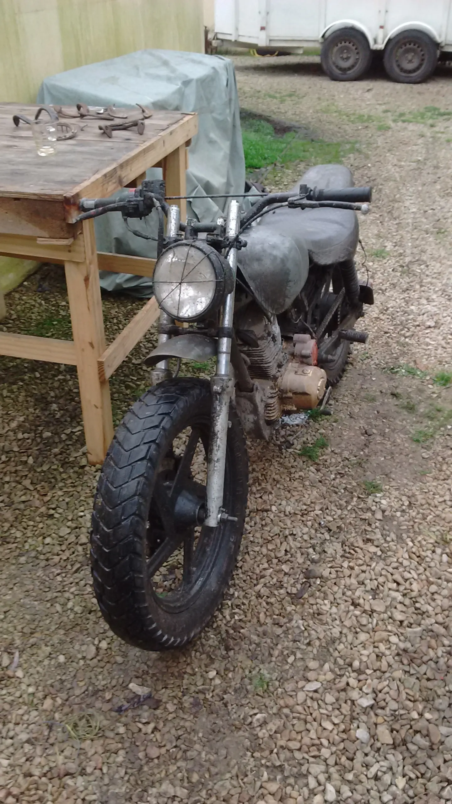Me hice una moto scrambler