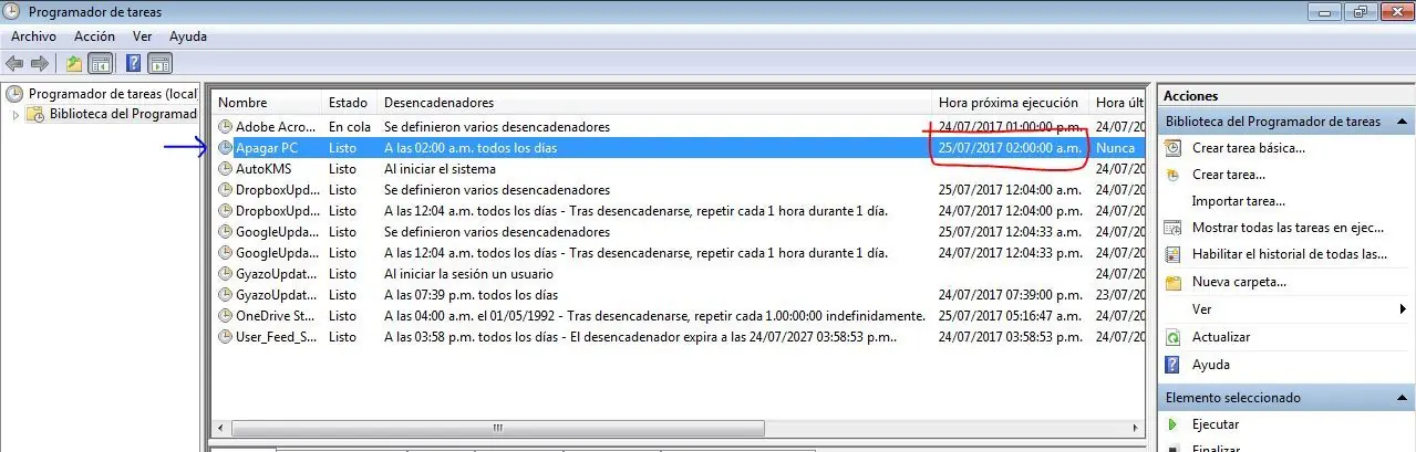 apagar la pc a diario