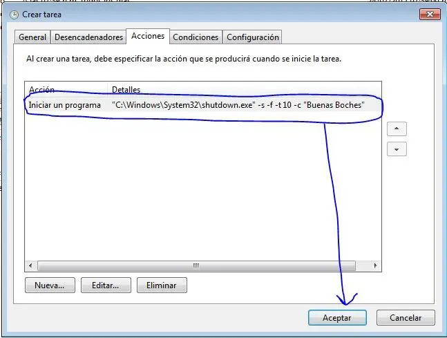 apagado programado