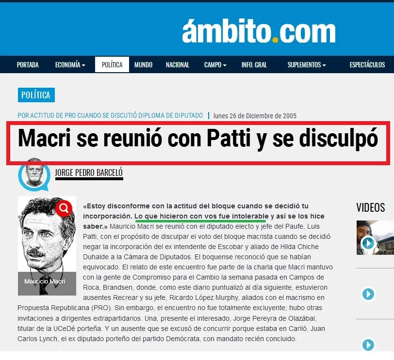 Hipocresía macrista: archivo increíble!