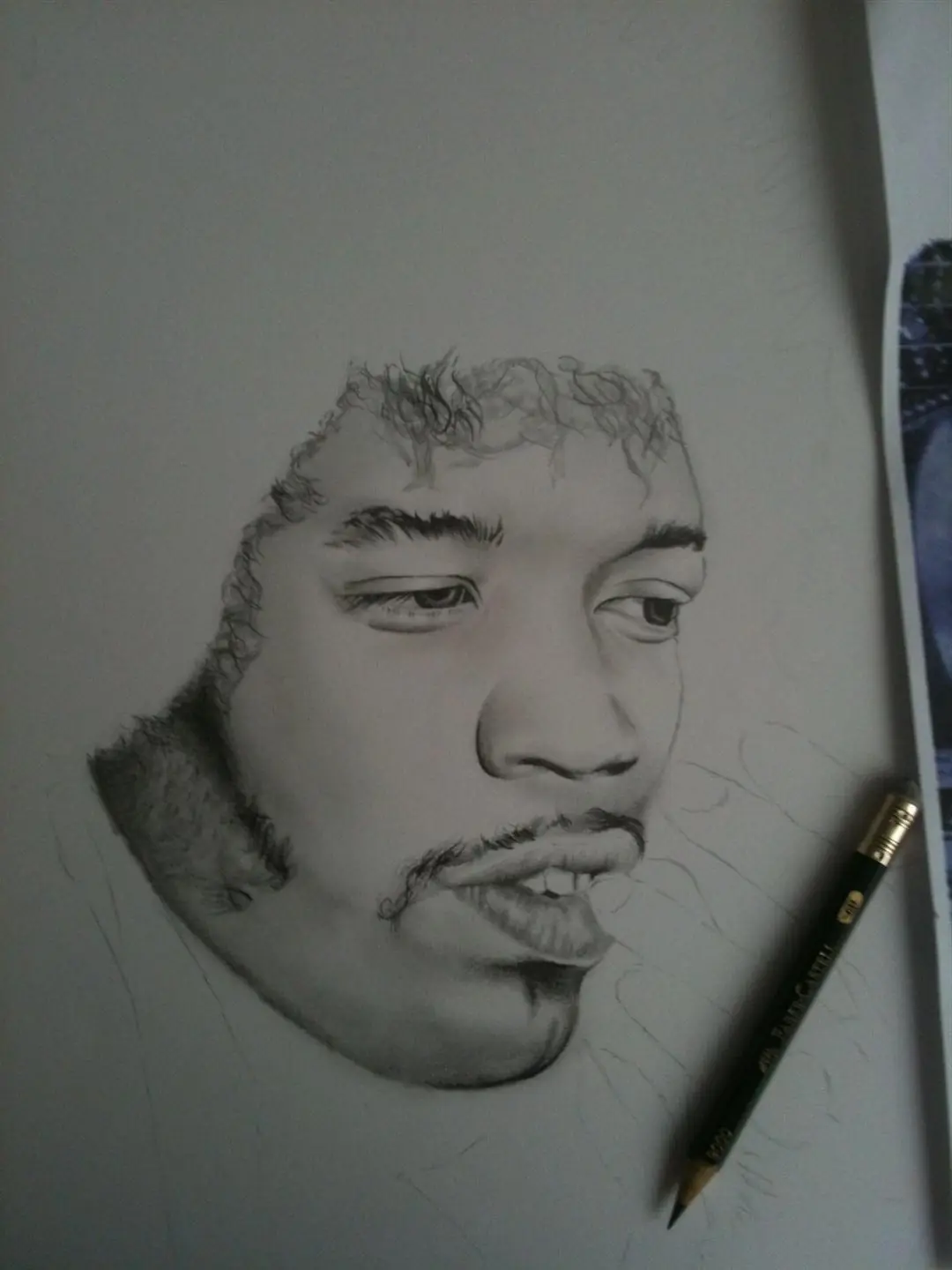 Jimi Hendrix y Bob Marley - Dibujo paso a paso