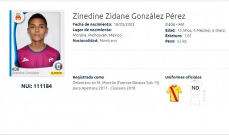 Zinedine Zidane, en el Morelia