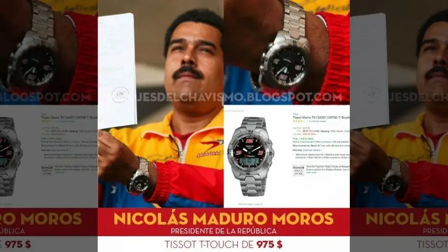 Los altos funcionarios de Venezuela lucen relojes de lujo