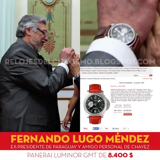 Los altos funcionarios de Venezuela lucen relojes de lujo Los altos funcionarios de Venezuela lucen relojes de lujo