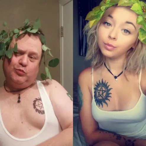 Padre trolleó a su hija recreando sus selfies