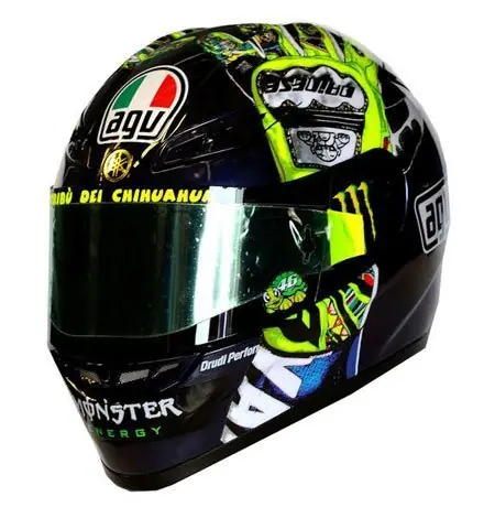 Todos los cascos de Valentino Rossi, desde 1996 hasta hoy.