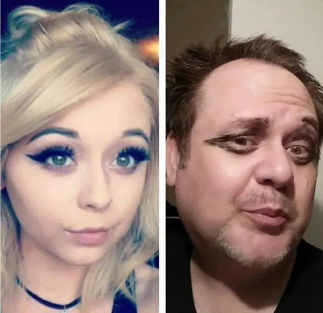 Padre trolleó a su hija recreando sus selfies Padre trolleó a su hija recreando sus selfies