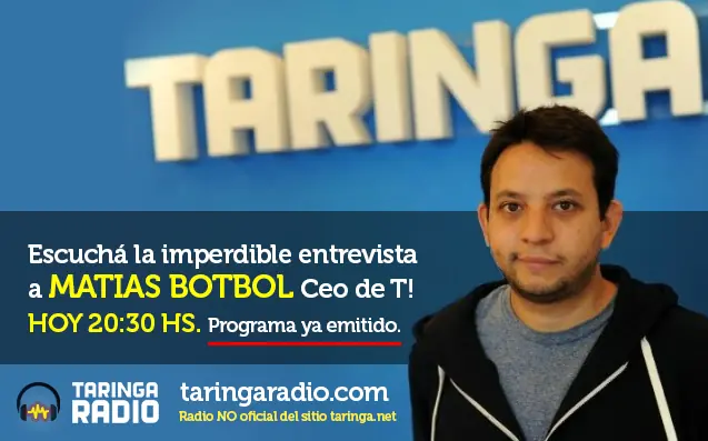 Matias Botbol en T Radio! 20:30
