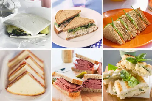 recetas de sanwiches y pastas