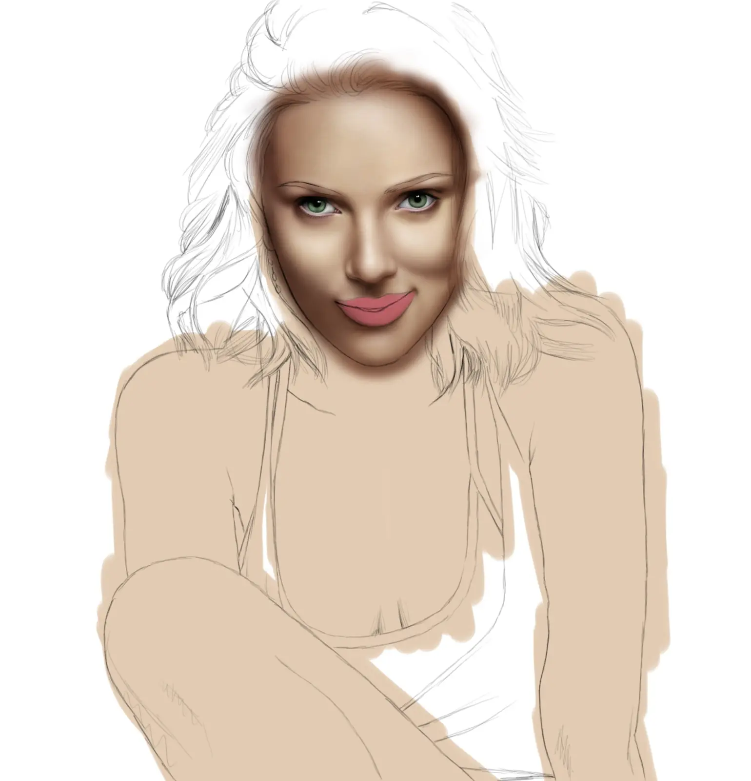 Scarlett Johansson, retrato digital (yras) Scarlett Johansson, retrato digital (yras)