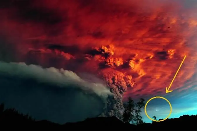 Avistan un OVNI en el volcán Puyehue