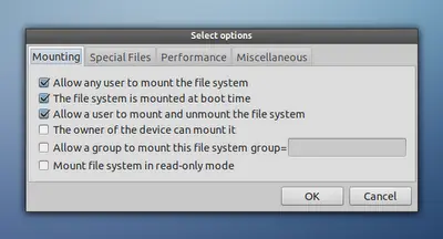Cómo auto-montar particiones al inicio (la forma fácil)
