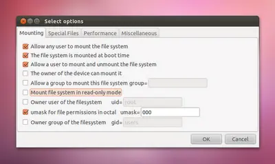 Cómo auto-montar particiones al inicio (la forma fácil)