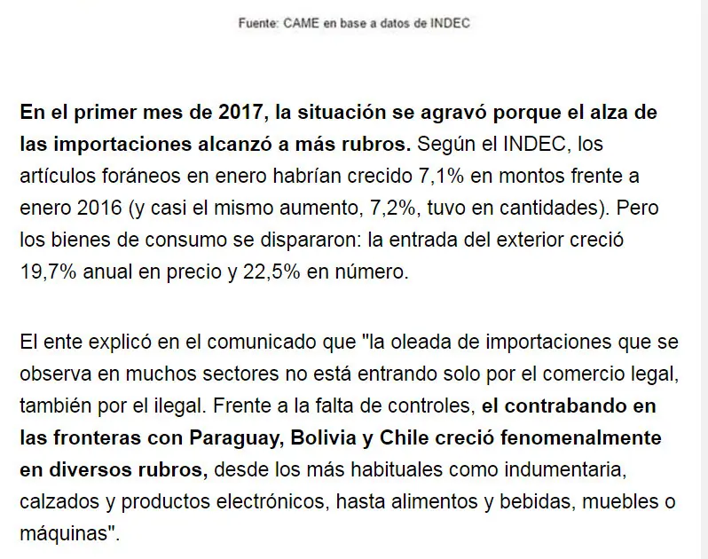 importaciones