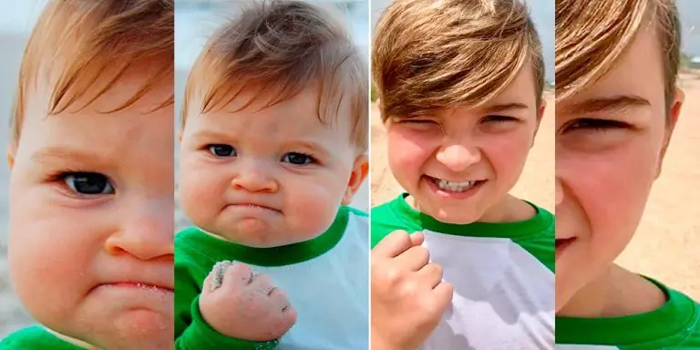 Cumplió 10 años, la foto del meme ‘Success kid’