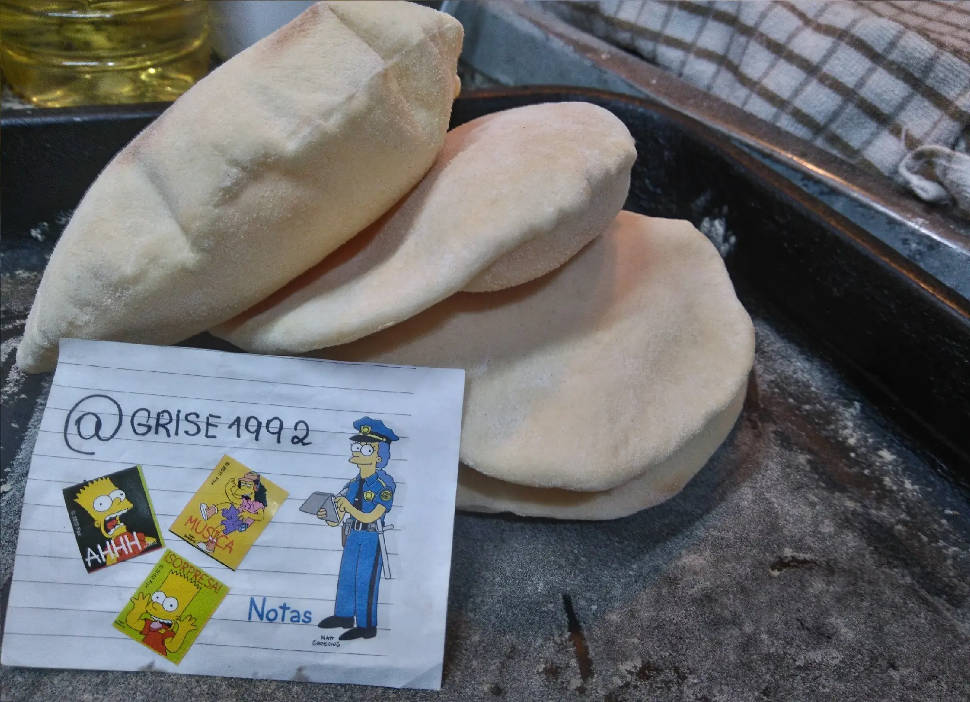 Pan árabe fácil (foto-receta)