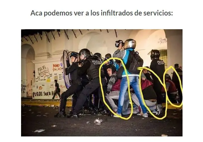 Encontre a los infiltrados y te los muestro