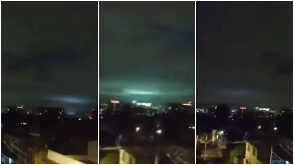 El misterio de las luces que alumbraron el cielo
