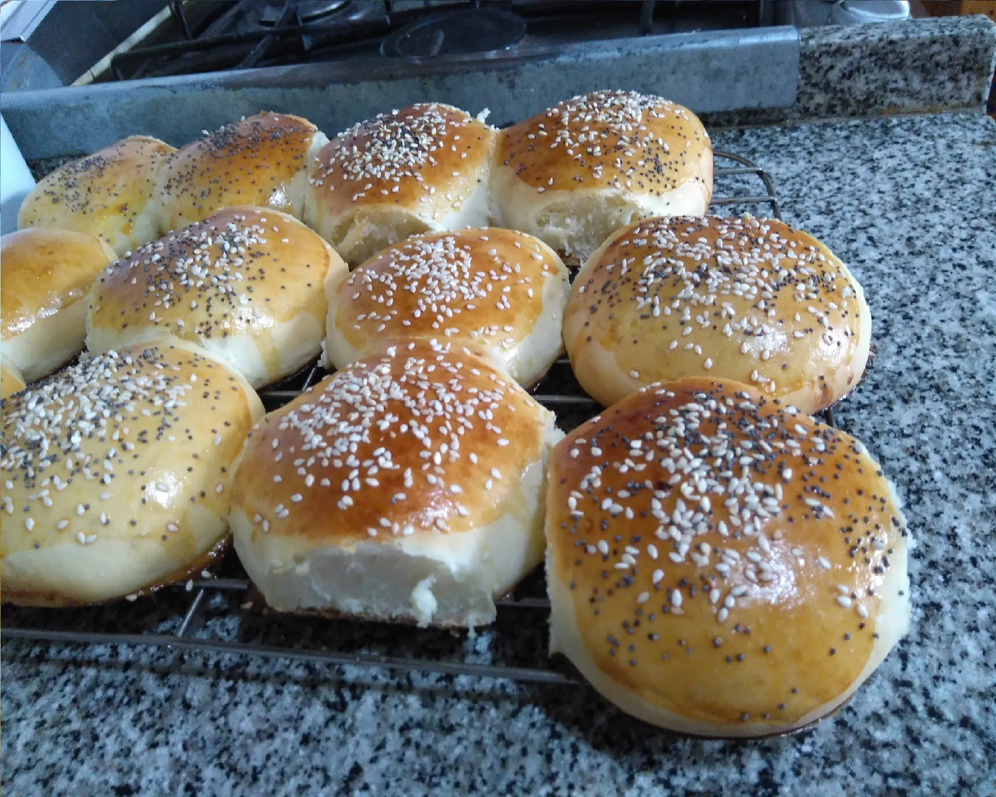 Pan para hamburguesa (fotoreceta)