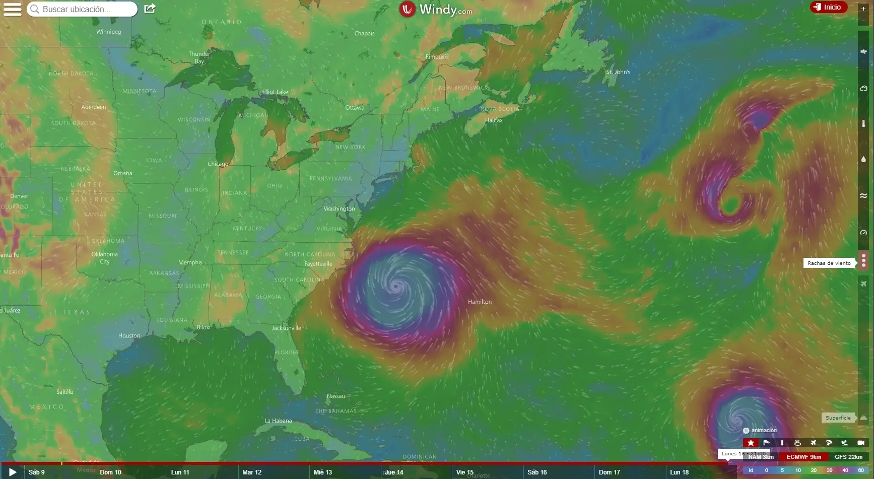 El viernes 19/9 el huracan Jose castigaría de verdad