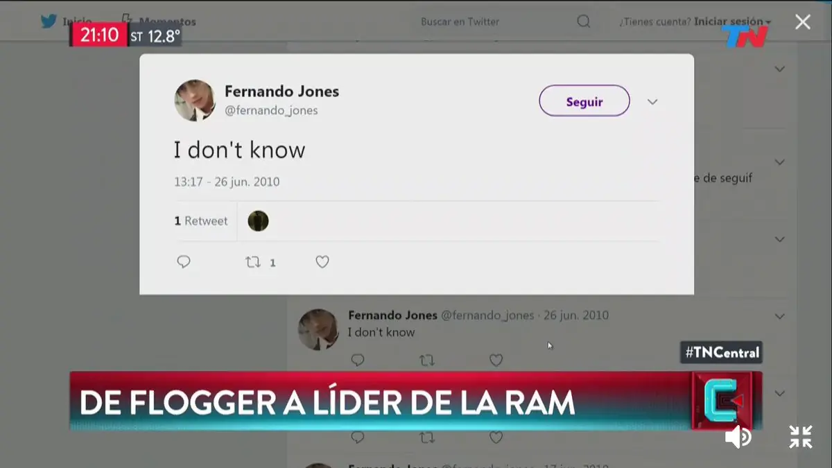 [Se buggeo la RAM]el líder Jones Huala es de CABA y Flogger